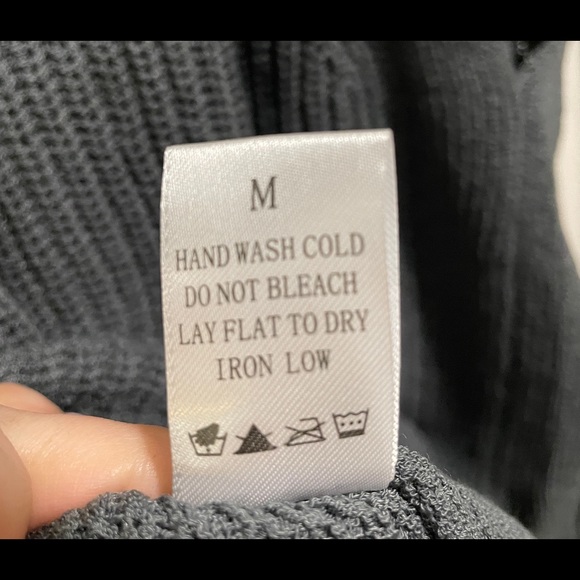 Knit Sleeveless Halter Top! Charcoal color! - Picture 4 of 5